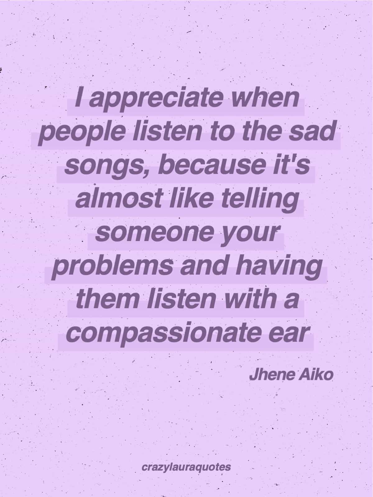 jhene aiko quote about compassion