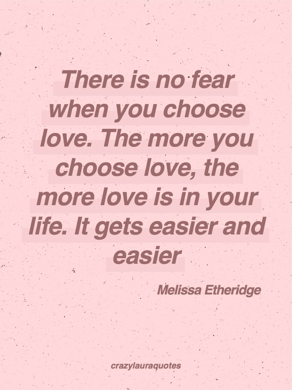 more love in life melissa etheridge