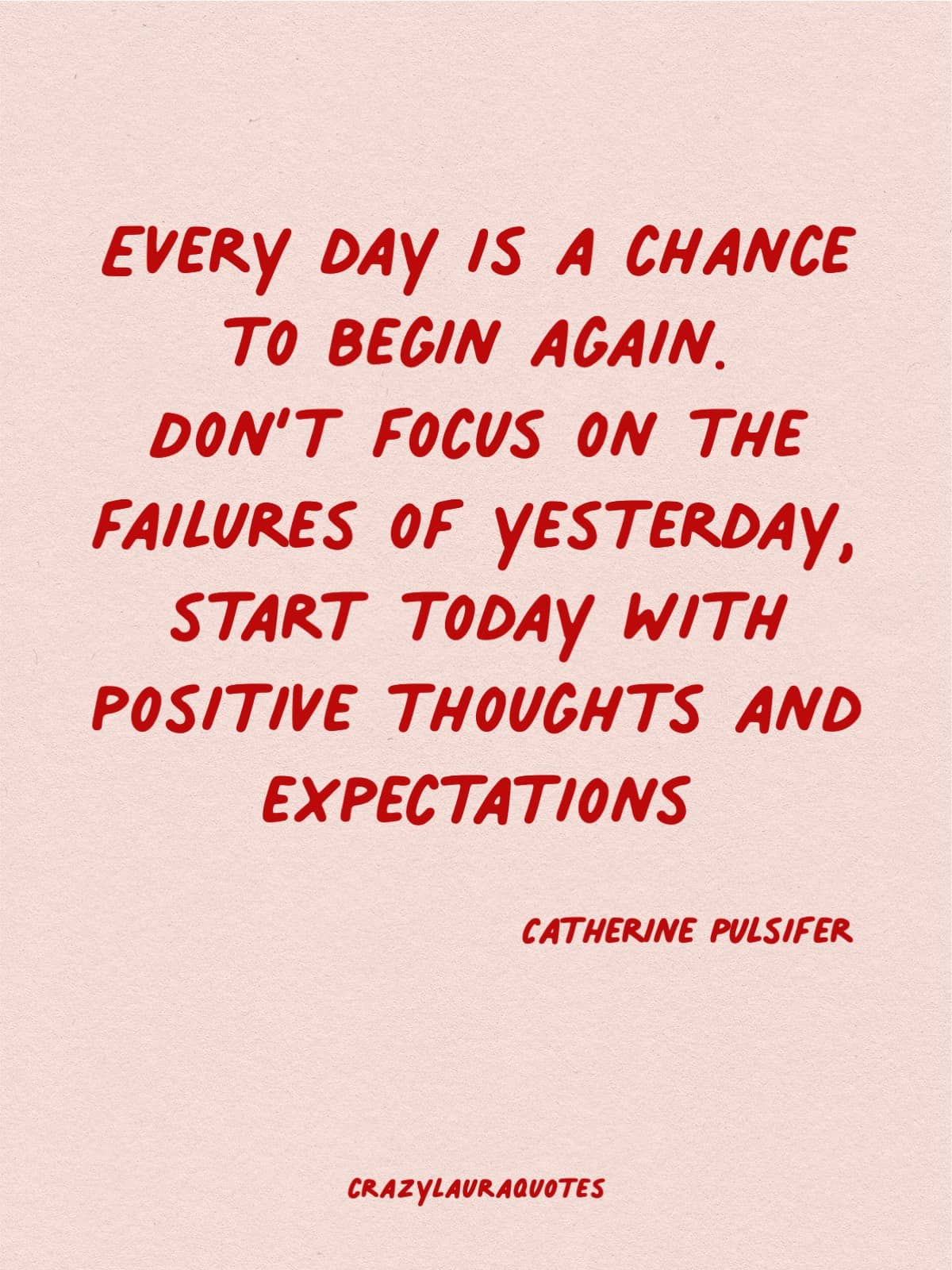new day chance to begin again catherine pulsifer