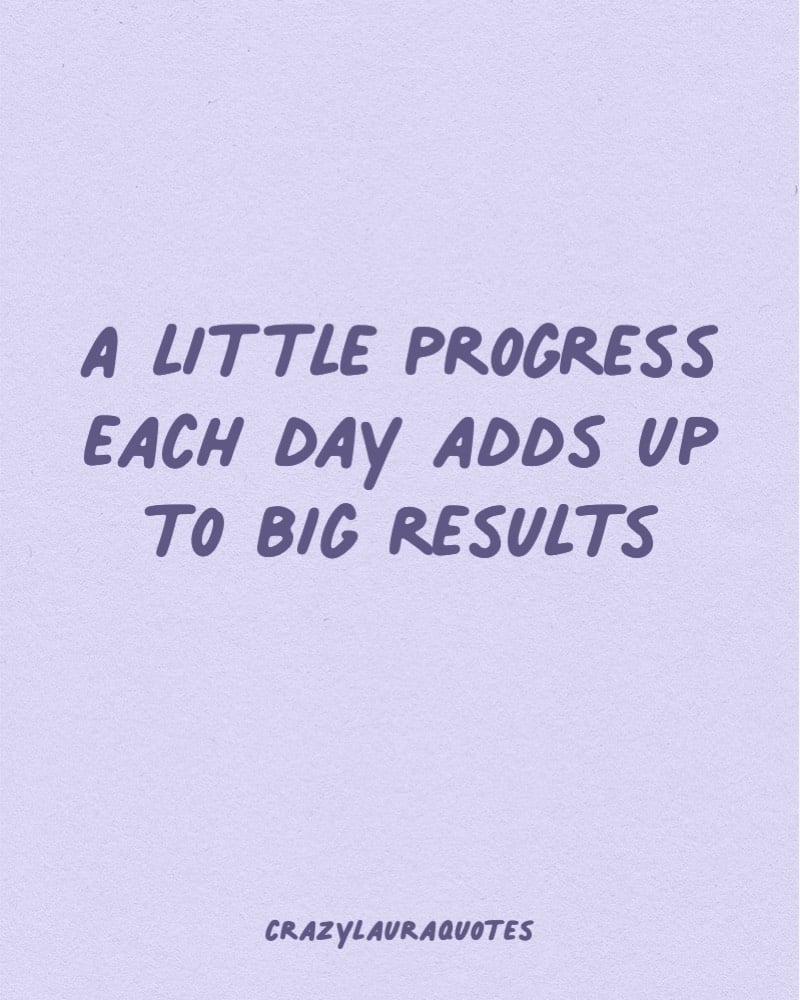 progress quote for inspiration in the gym