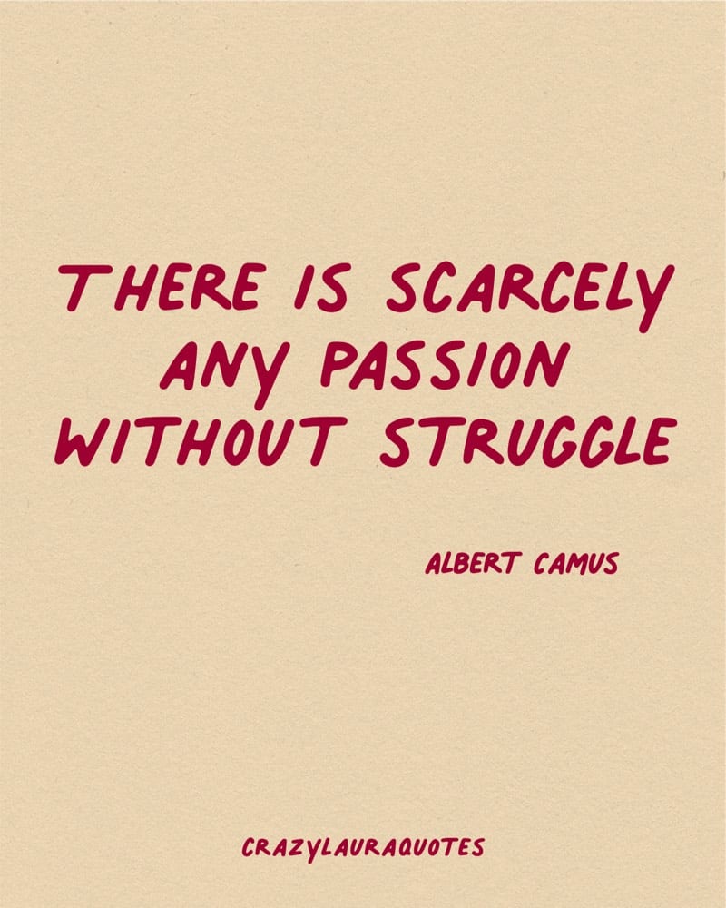 no passion without struggle motivation