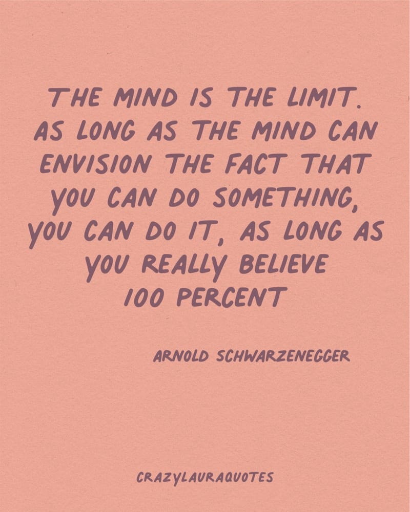 the mind is the limit motivational quote
