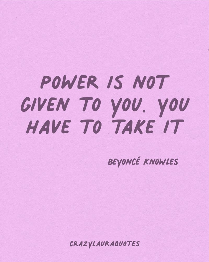 beyonce quote for self confidence