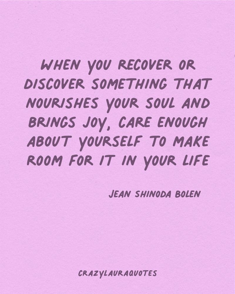 nourish your soul self care quote