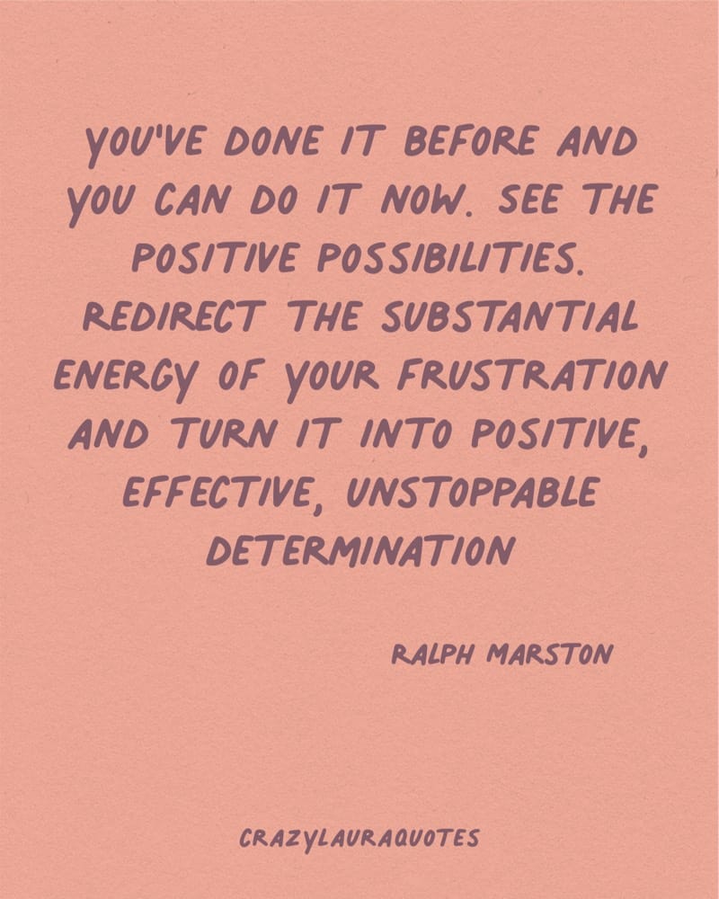 ralph marston quote on determination in life