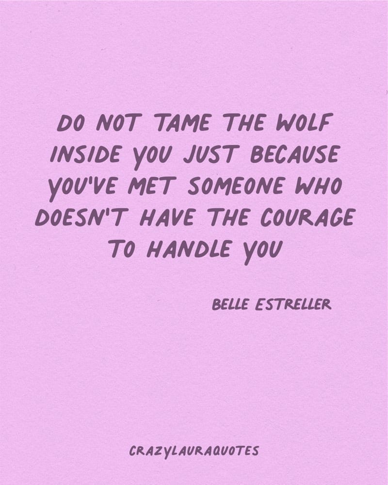 confidence and self care saying from belle estreller