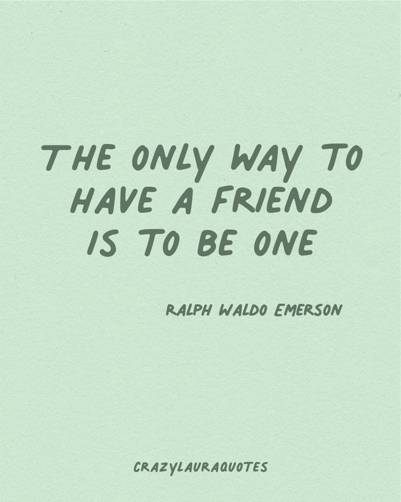 friendship quote from ralph waldo emerson