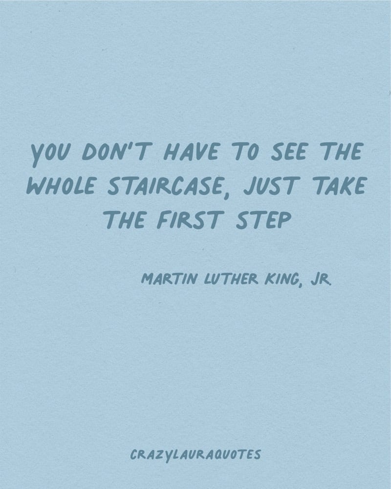 just take the first step short quotation