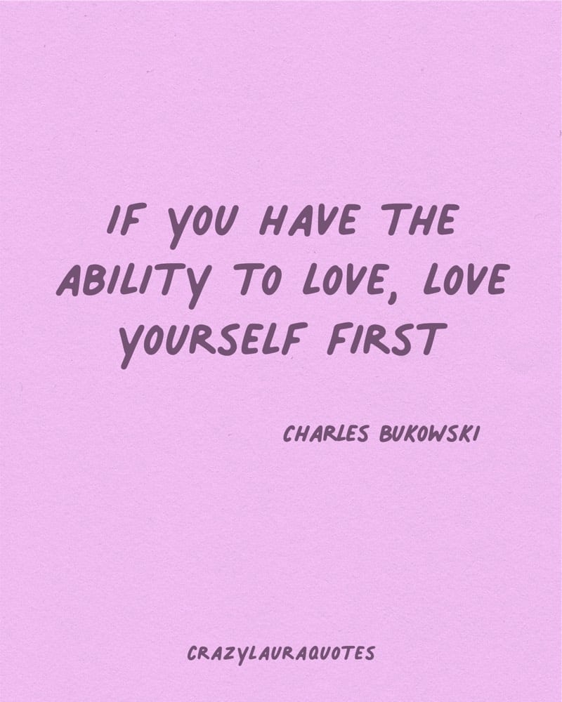 love yourself first saying