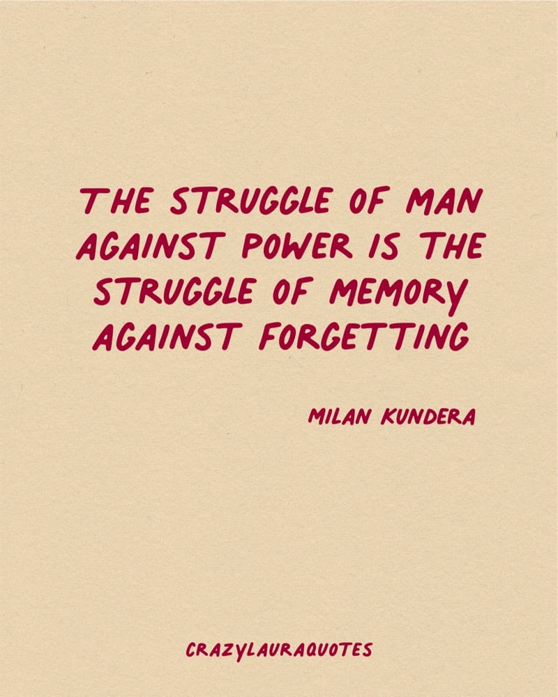 the struggle of man milan kundera