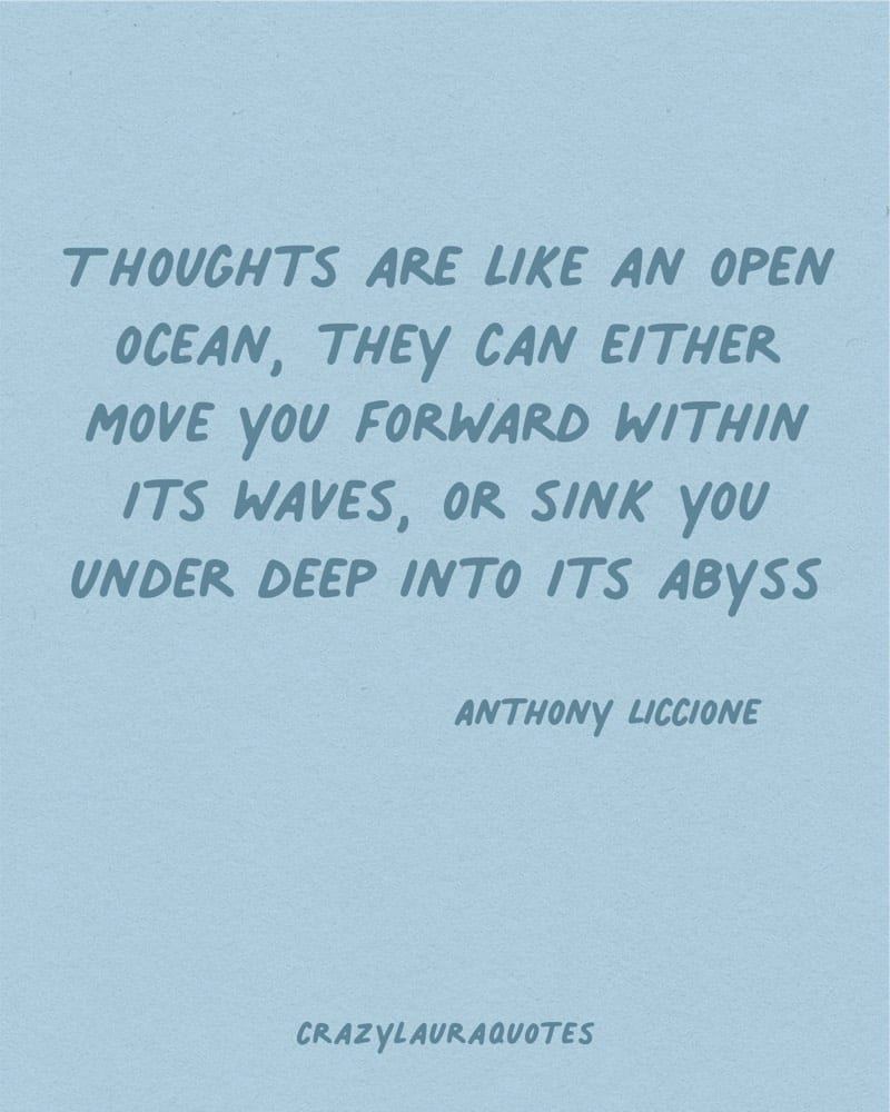 thoughts are like an open ocean quote