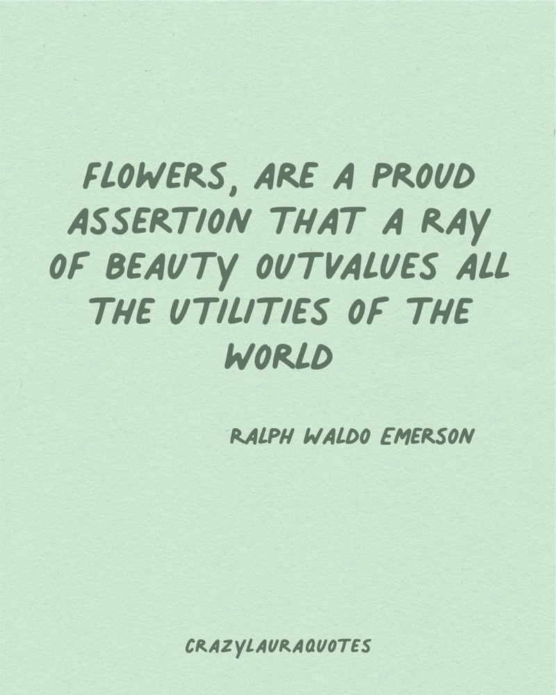 short quote about flowers
