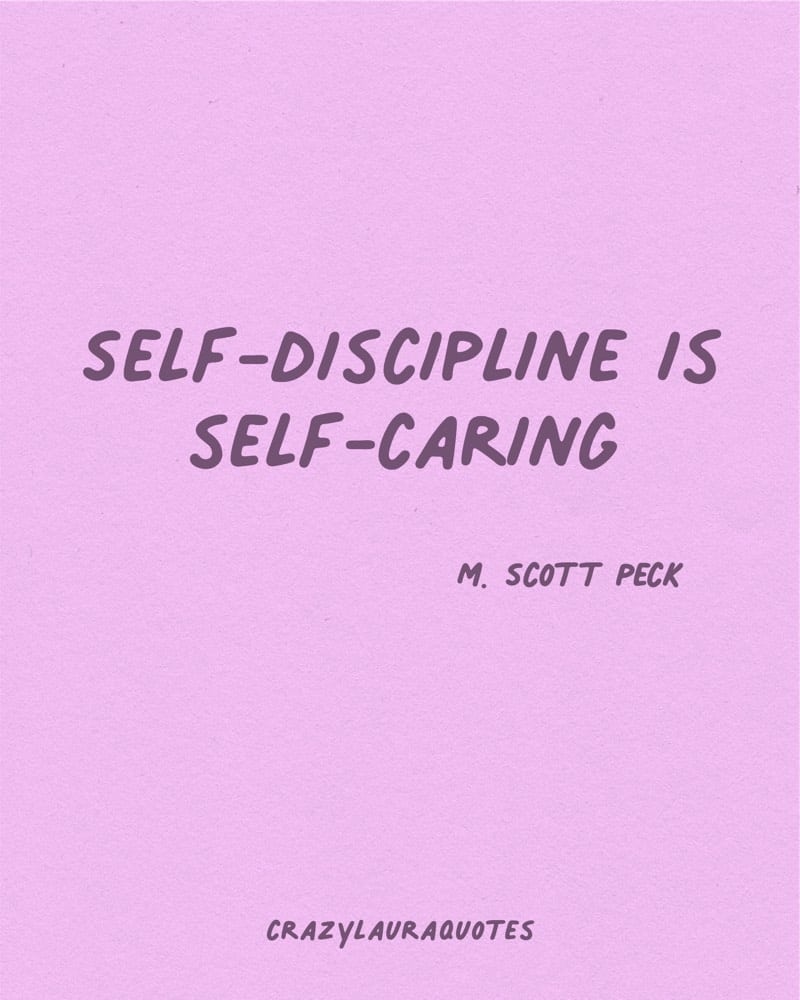 self caring m scott peck inspirational saying