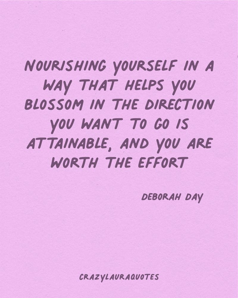 nourish yourself deborah day saying