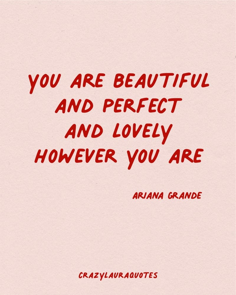 you are beautiful self love quotation