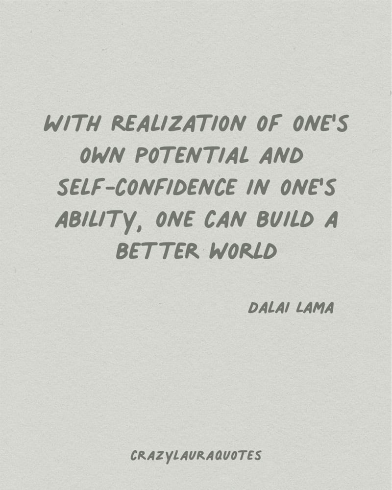 confidence in yourself dalai lama quotation