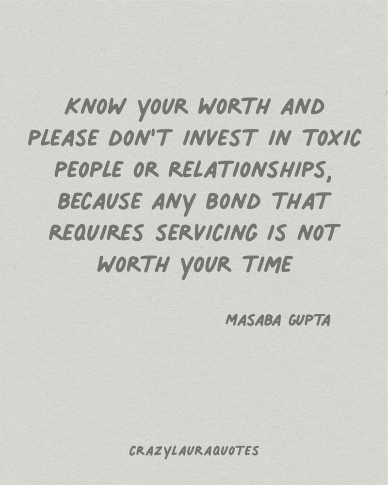 know your worth saying from masaba gupta