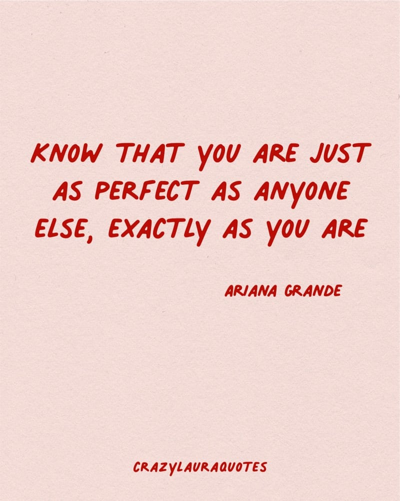 you are perfect just as you are quote