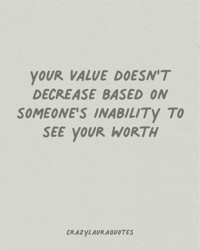 know your value short quote for inspiration